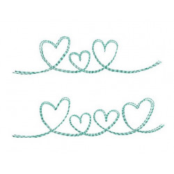 Stickdatei - Herz Familie Linie